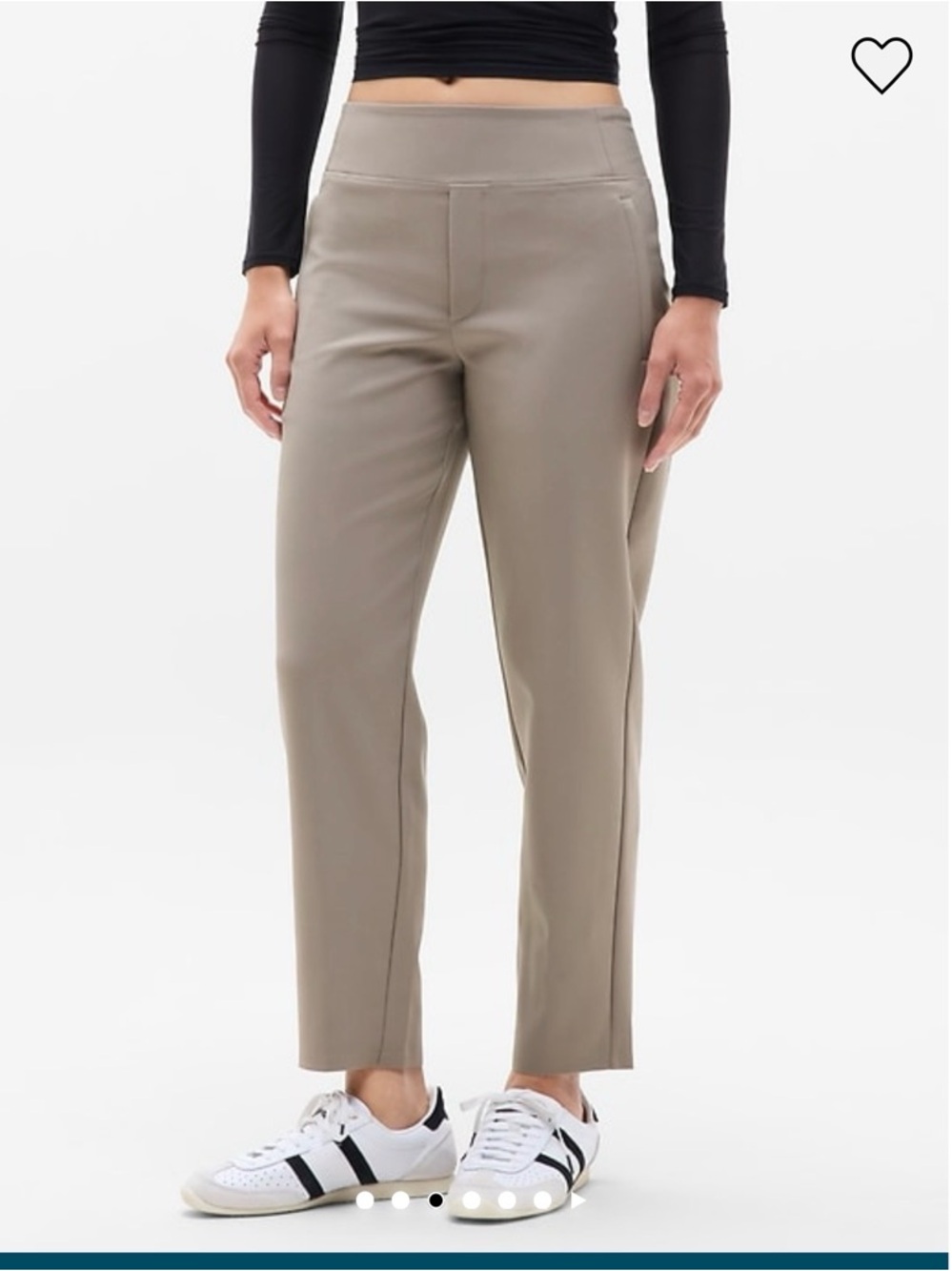 Athleta  Endless Straight-Leg Ankle Pants in Taupe